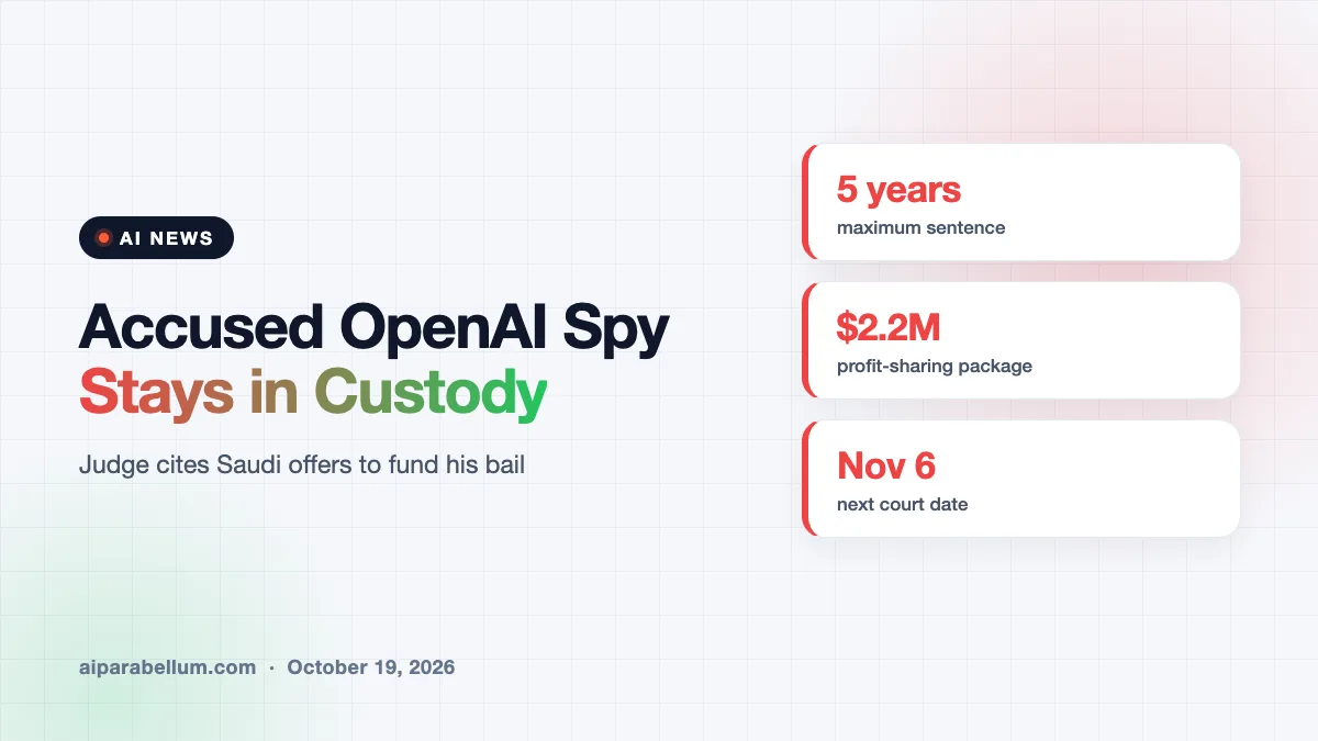 Judge Keeps Former OpenAI Engineer in Custody Over Saudi Ties