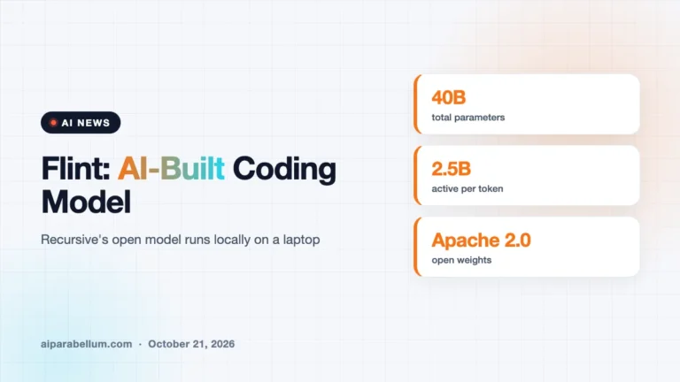 Recursive Releases Flint, an Open Coding Model Built Largely by AI