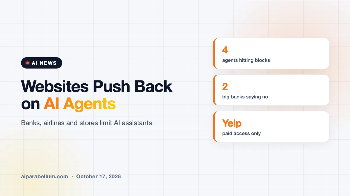 Big Websites Are Starting to Block AI Agents From Doing Your Errands